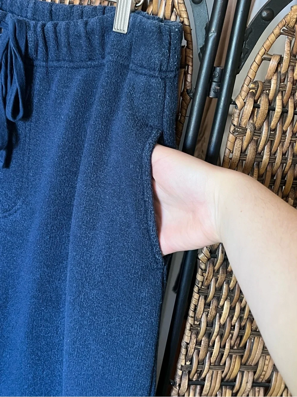 L Orvis Cotton Blend Blue Sweatpants